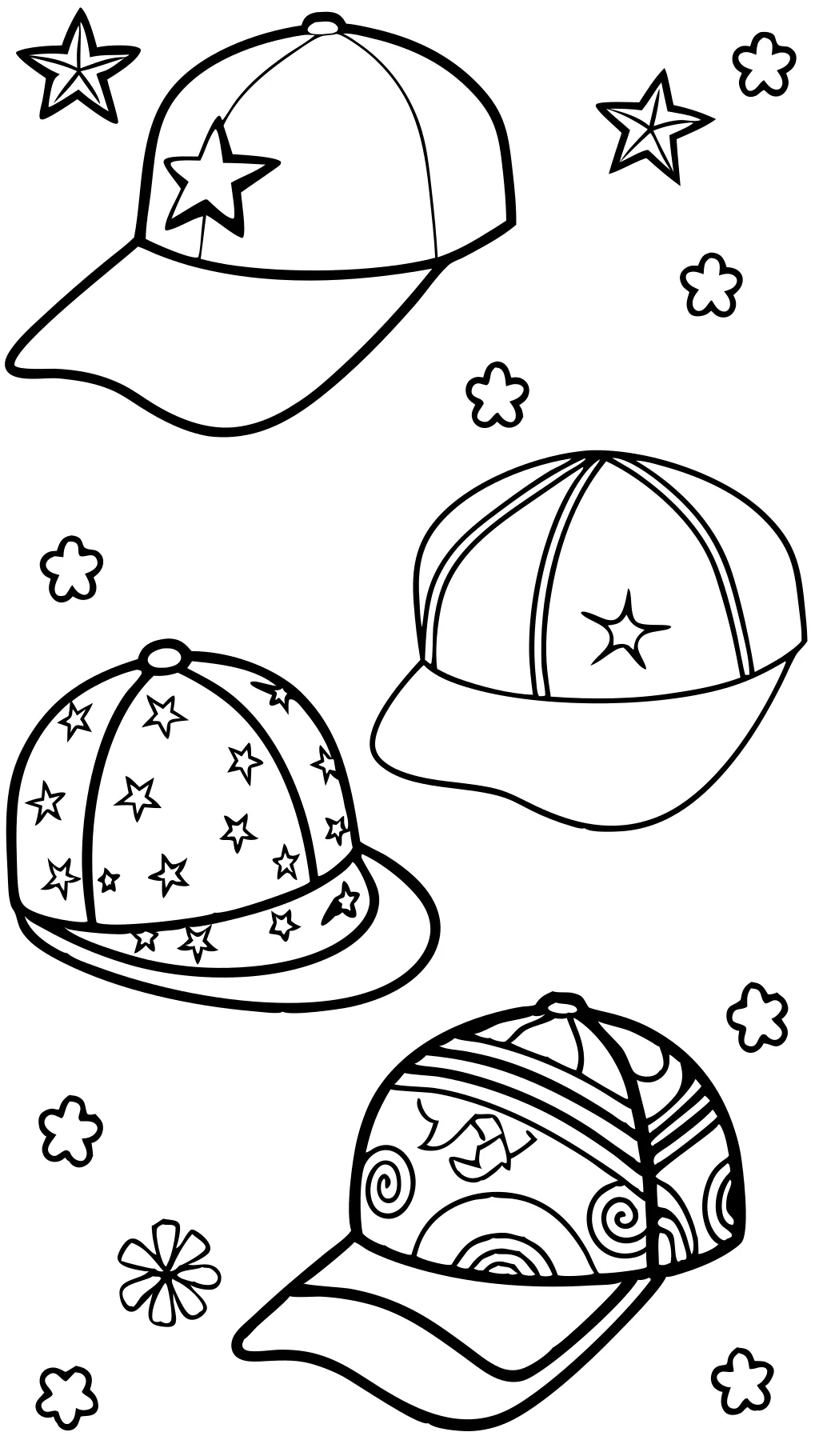 cap coloring pages